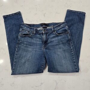 Levi's 524 Skinny Jeans Mid Rise Medium Wash Blue 12S Y2K Indie Sleaze